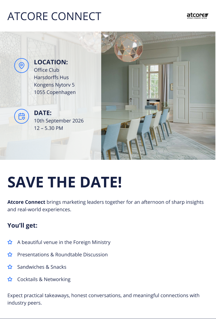 Atcore Connect - Save the Date